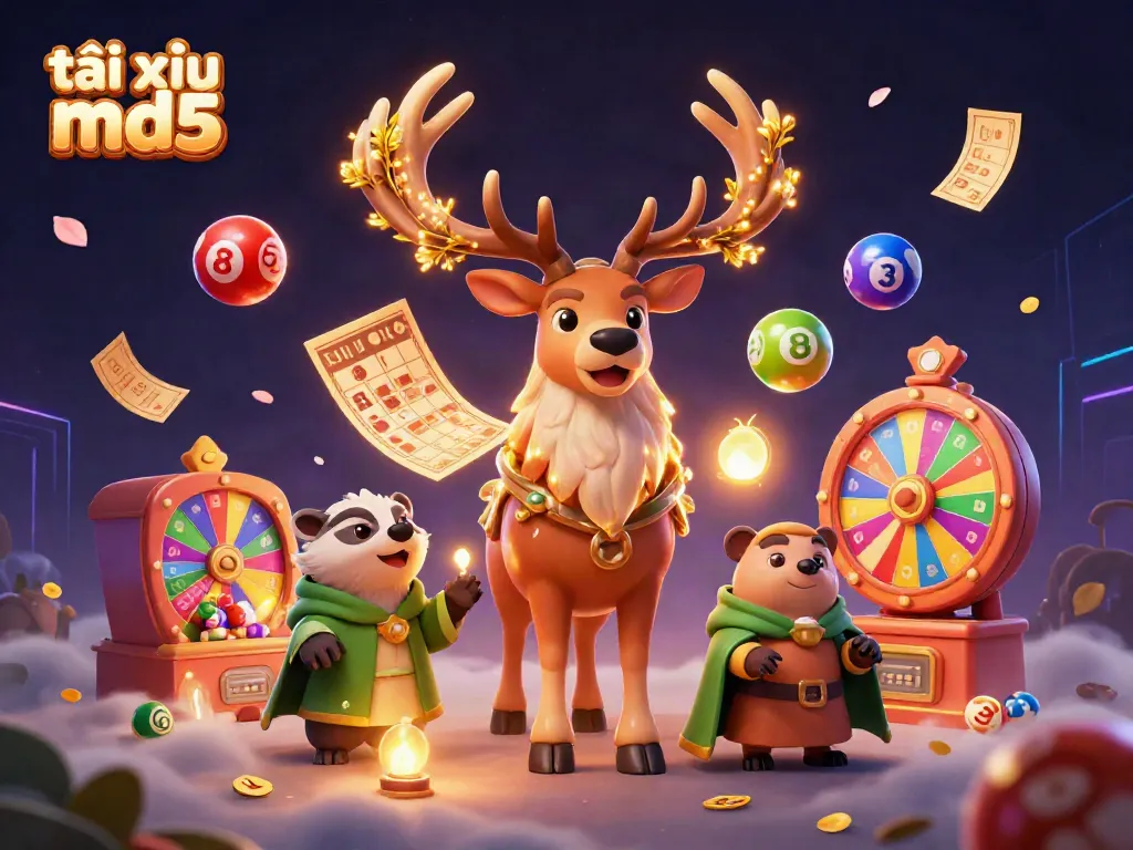 Experience thrilling gameplay with tài xỉu md5, featuring vibrant characters and a dynamic casino atmosphere.