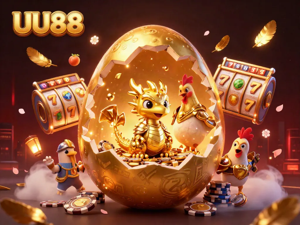 Enjoy slots and jackpots with UU88 in a vibrant, electrifying casino scene alive with energy.